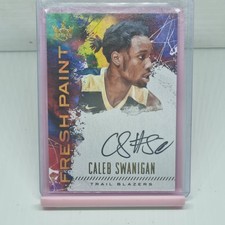 Caleb Swanigan 17/18 Panini Court Kings Autograph Rookie Fresh Paint 034/100 NBA
