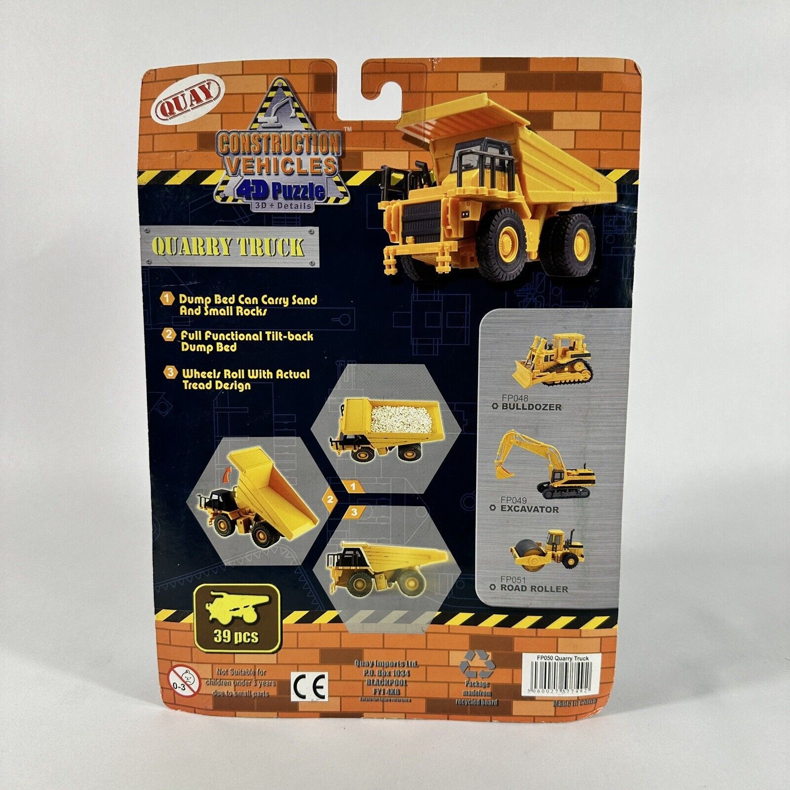 4D Puzzle = 3D + Details - QUARRY TRUCK - Age 8+ - 39 pieces image 3