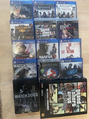 Sony PlayStation Spiele Set Ps4 Ps3 GTA Need for Speed Assassins Creed Infamous