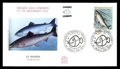Mayfairstamps France FDC 1990 Le Saumon First Day Cover aax_23379
