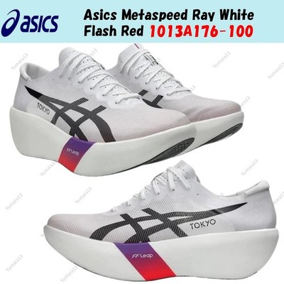 Asics Metaspeed Ray White Flash Red 1013A176-100 Herren Gr.