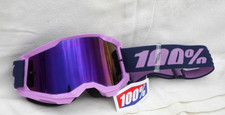 100% Crossbrille Strata 2 Lila Purple-lila verspiegelt Anti-Fog.