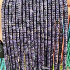 3x6mm Deep Purple Natural Sediment Jasper Heishi Spacer Beads for Jewelry Making