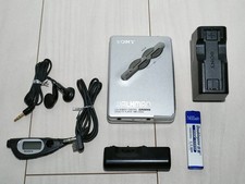 USED Serviced SONY Walkman WM-EX600 Cassette Player Remote Silver MegaBass JP