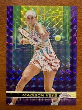 2024 Topps Chrome - Madison Keys #95 Purple Geometric #d 3/15
