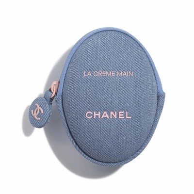 CHANEL LA CRÈME MAIN Hand & Nail Cream + Denim Pouch Limited (new