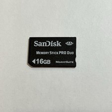 Official 16gb SANDISK PRO Duo memory stick for pro duo Sony cameras Sony PSP
