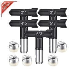 5-Piece Reversible Spray Tips Set for Airless Paint Sprayers - HEA Technology