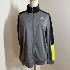 Adidas Kids Tiro 21 Performx Grey Black Yellow -SZ XL- Active Sport Track Jacket