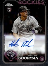 2024 Topps Chrome Rookie Autographs Hunter Goodman Auto