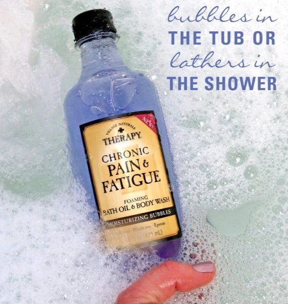 Village Naturals Therapy Dolor Crónico y Fatiga Espumoso Aceite de Baño y Jabón Corporal 2 Foto 3 de 3
