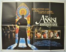 THE ASSISI UNDERGROUND (1985) Cinema Quad Movie Poster - Ben Cross, James Mason
