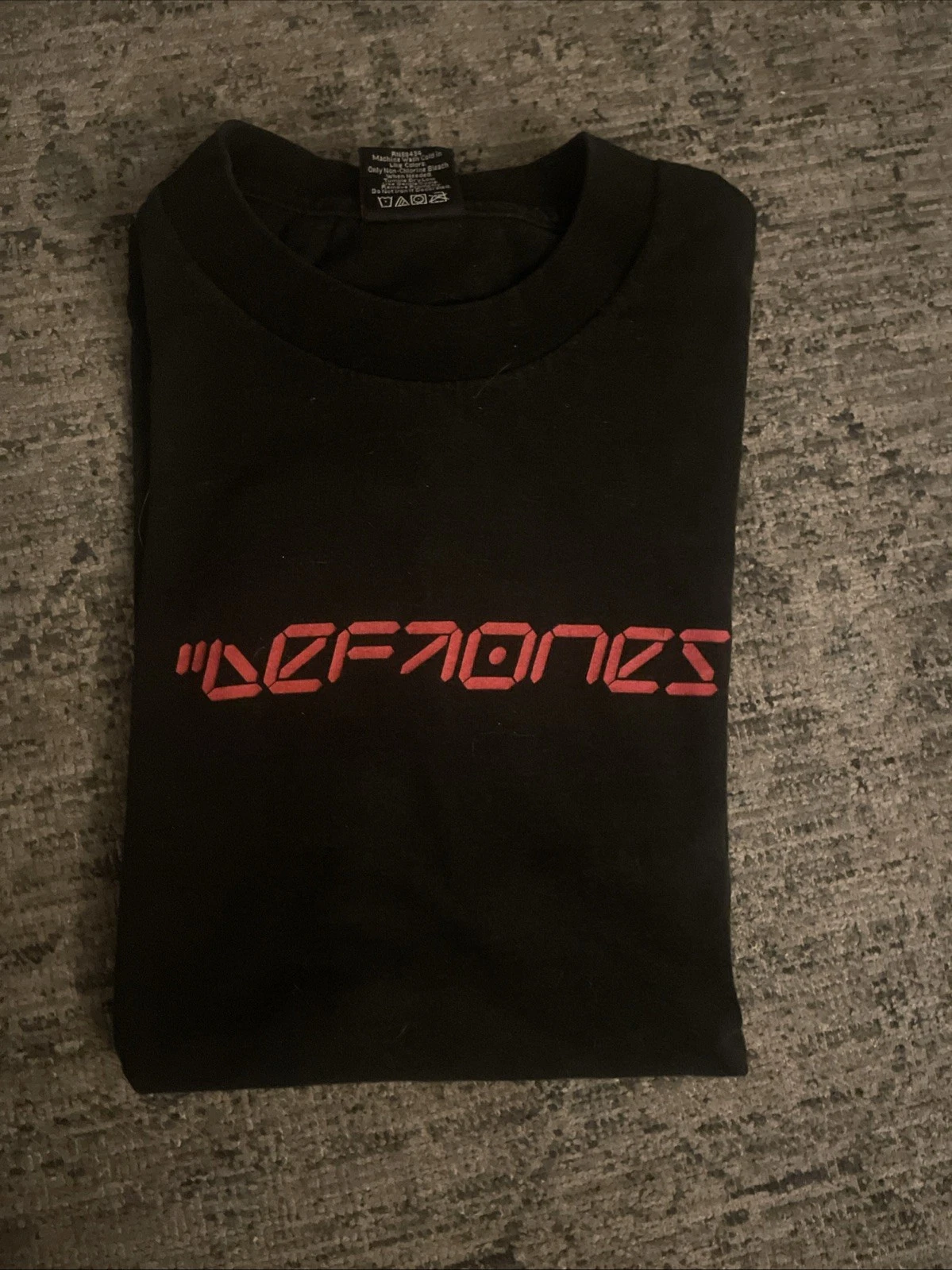 Vintage Y2K Deftones Digital Clock Font T Shirt Rare Size L image 1
