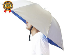 Umbrella Hat, 37 Inch Fishing Umbrella Hat Hands Free Foldable UV Protection Umb