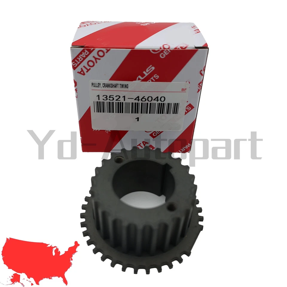 OEM Crankshaft Timing Pulley Gear 13521-46040 For Toyota Lexus Supra GS300 IS300 Foto 2 de 4