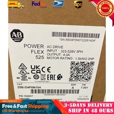 New Sealed Allen Bradley 25B-D4P0N104 /A Powerflex 525 AC Drive 2HP 25BD4P0N104