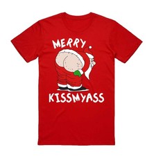 NNEDSZ 100% Cotton Christmas T-shirt Adult Unisex Tee Tops Funny Santa Party Cus