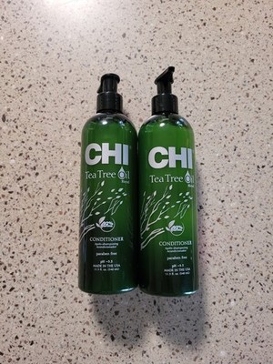 2 CHI Tea Tree Oil Hair Conditioner 11.5 oz Each Peppermint Oil, Lavender 