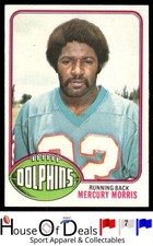 1976 Topps #315 Mercury Morris Miami Dolphins Vintage Football Card