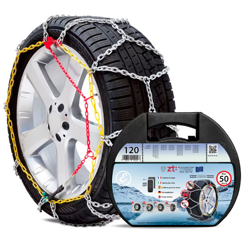 Catene Neve Auto Metallo 9 Mm Omologate Tuv Gs Onorm Montaggio Rapido Gruppo 120