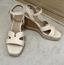 New Look Cream Wedges Size 4