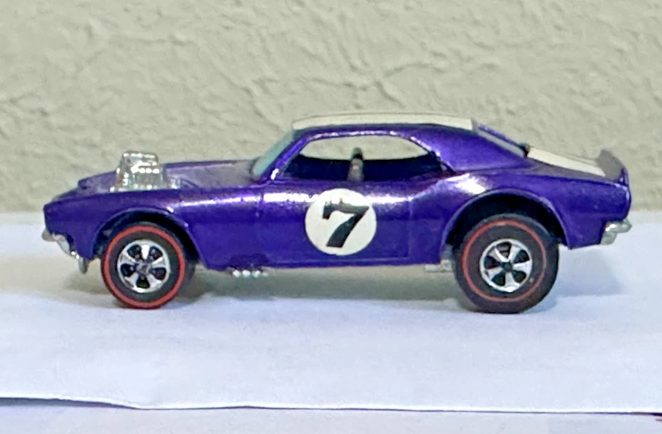 HOT WHEELS REDLINE VINTAGE PESADO CHEVY PÚRPURA MARRÓN OSCURO INTERIOR ¡RARA BELLEZA!! Foto 4 de 4