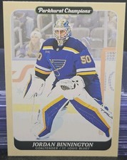 23-24 Parkhurst Champions Jordan Binnington 🚨🚨🚨 St. Louis Blues 