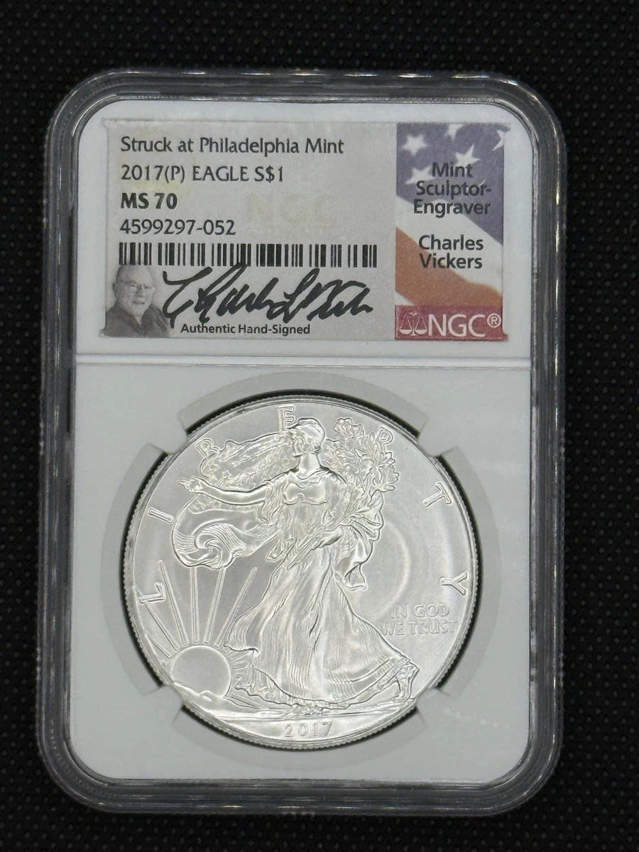 2017　パラジウム イーグル　モダン　NGC MS70ER　　E2 American Eagle MS 70 Graded 2017 Silver Bullion Coins for sale | eBay