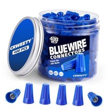 400 Pcs Wire Connectors Nuts, 22-14 AWG Electrical Wire Connectors, Twist Blue
