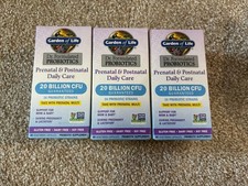 Garden of Life Dr.Formulated Prenatal  Postnatal Daily Care 30ct Exp 01/26 X3