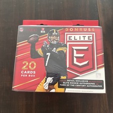 2016 Donruss Elite Football EXCLUSIVE Factory Sealed Hanger Box-AUTOGRAPH/MEM