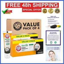 Arm Hammer Essentials Fluoride-Free Whitening Toothpaste 4 Pack