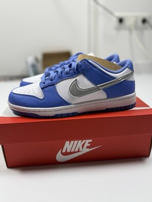 Nike Dunk Low Royal Blue Königsblau Blau Silber 38,5 neu