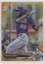 2017 Bowman Chrome Prospects Mega Box Orange Refractor 25/25 Amed Rosario g5i