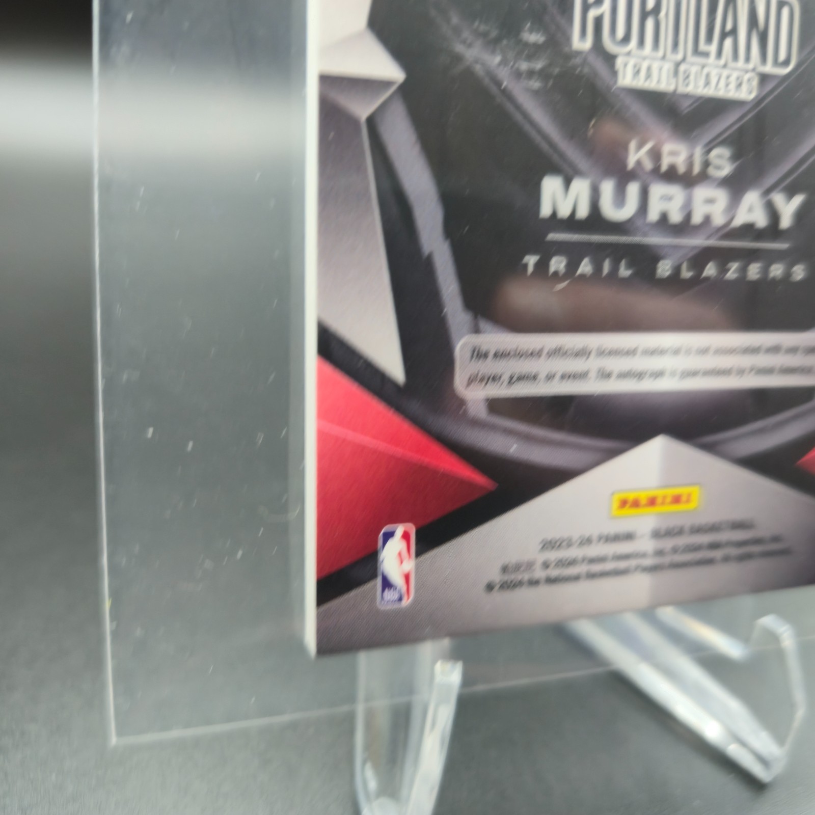 Kris Murray RC Rookie Patch Auto 1/1 - Panini Black view 13