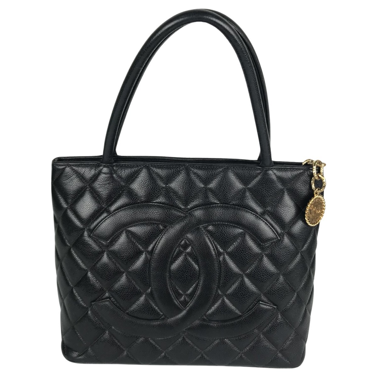 Chanel Reissue Tote in Caviar Leather with Gold Charm #079