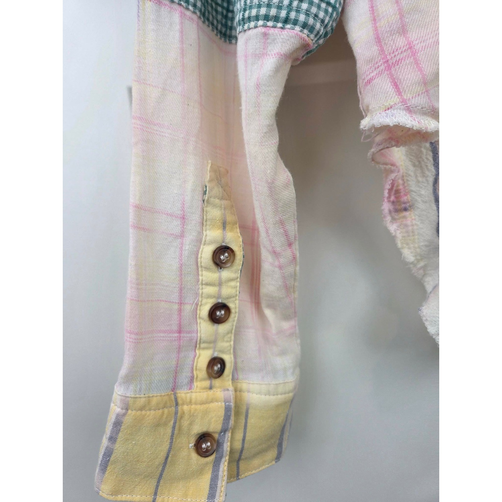 Oli & Hali Patchwork Striped Button Down Shirt Wo… - image 7