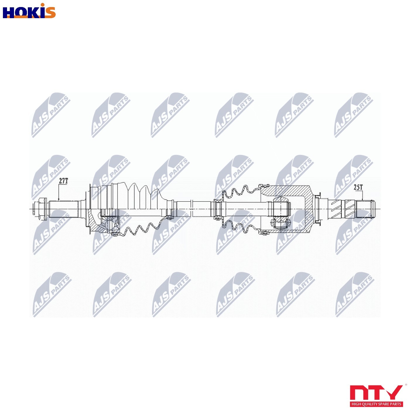 N.T.Y. NPW-SB-027.NTY Drive Shaft for SUBARU - Image 6