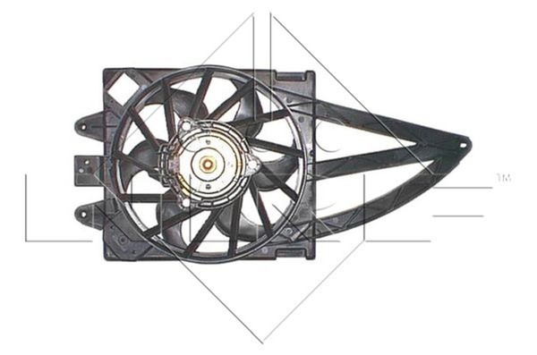 NRF LüFter MotorküHlung 47240 FüR Fiat Panda Classic VAN 12V 225W Punto 500 Pick-image