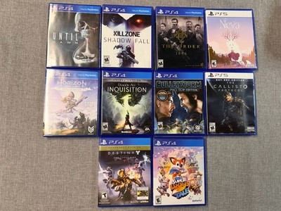 PS4 PS5 Game Lot USED - Dragon Age Bulletstorm Horizon Destiny Neva Killzone Etc