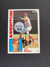 Jeff Russell Signed 1984 Topps #270 Card Cincinnati Reds Autograph COA