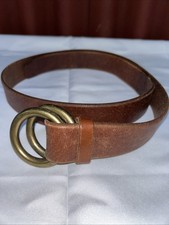 Polo Ralph Lauren Genuine Leather Belt Size Large Double Ring Belt Leather Belt