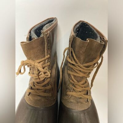 Sorel Ice pac insulated duck boots size 11 rubber leather 