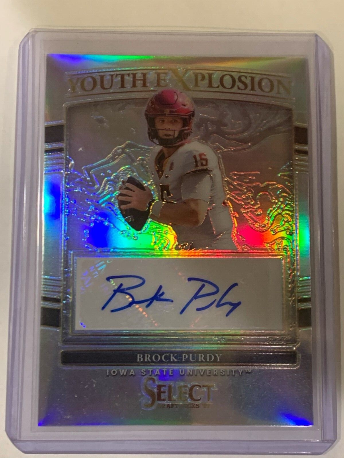 2022 Select Draft Picks Brock Purdy Youth Explosion SILVER AUTO 49ers 🔥🔥🔥