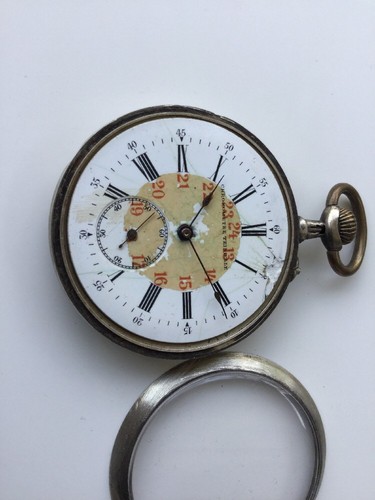 SILBER TASCHENUHR POCKET WATCH Zakhorloge WEIHNACHTSGESCHENK - 第 4/12 張圖片