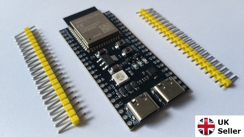 ESP32-S3 : WiFi + Bluetooth : N16R8 : ESP32-S3-WROOM-1 plus Optional Case