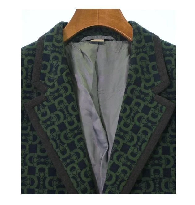 Gucci Giacca Sartoriale Verde Navy Cotone Uomo Taglia 48 Capispalla Made in Italy