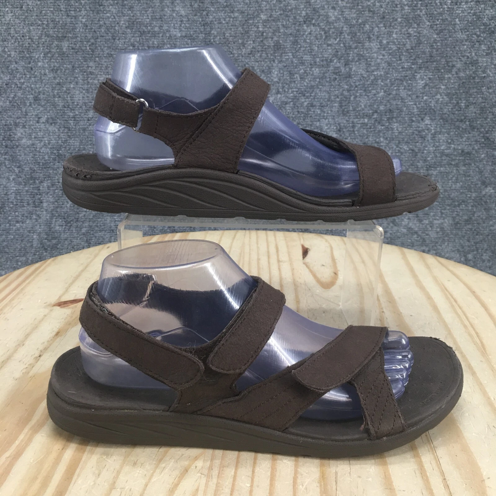 New Balance Sandali Donna 10.5 Revitalign Sportivi Punta Aperta Slingback Marrone