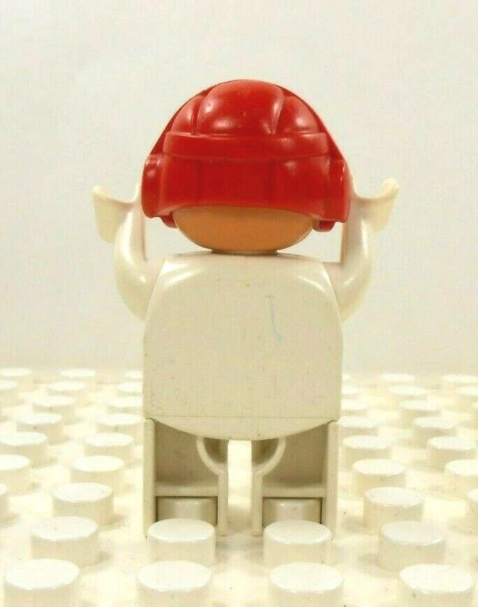 Lego Duplo Figure Racer #2 red helmet white Vintage app. 2001 - Image 2 of 3