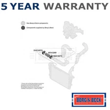 Borg & Beck Turbo Hose Fits Vauxhall Astra 2004-2010 1.9 CDTi #2 5835873